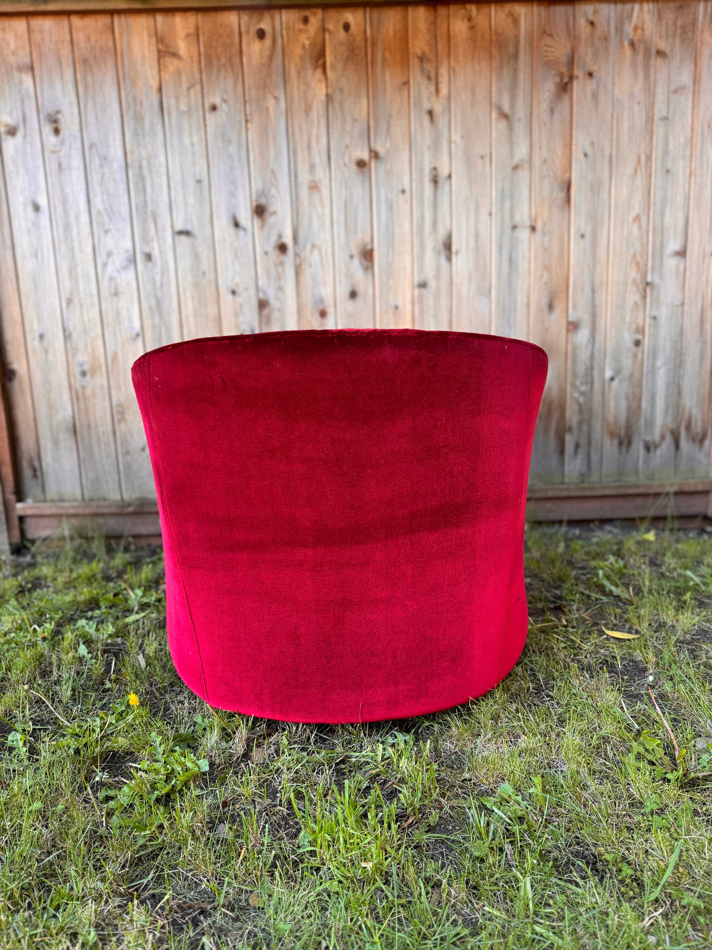 The Ripe Cherry Swivel Armchair