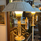 Vintage Regency Style Painted Standing Lamp