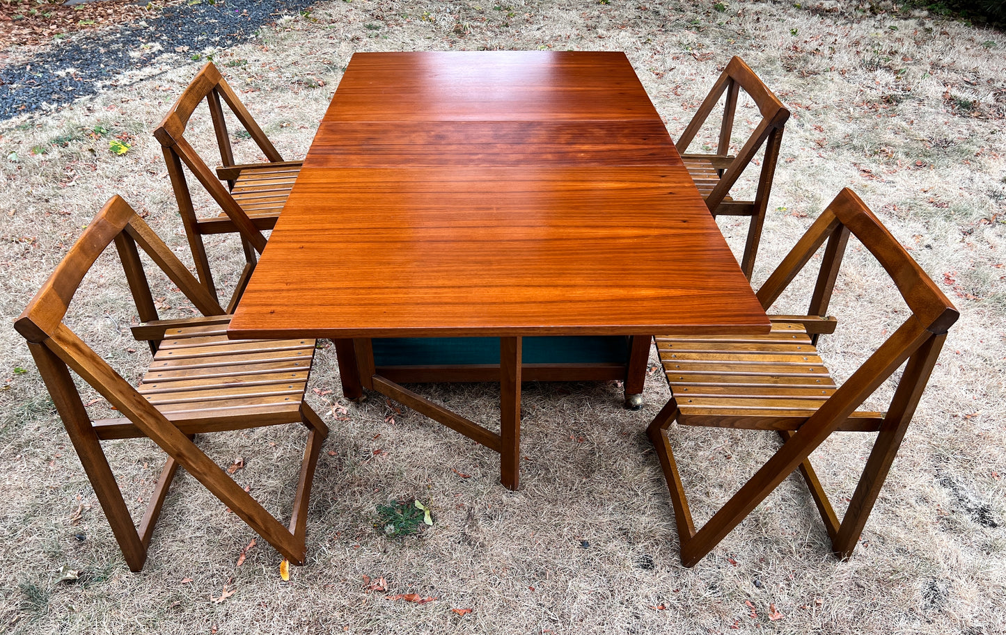 Mid-Century Modern Drop Leaf Table and Chairs