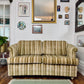 Vintage 60s Striped Loveseat Sofa