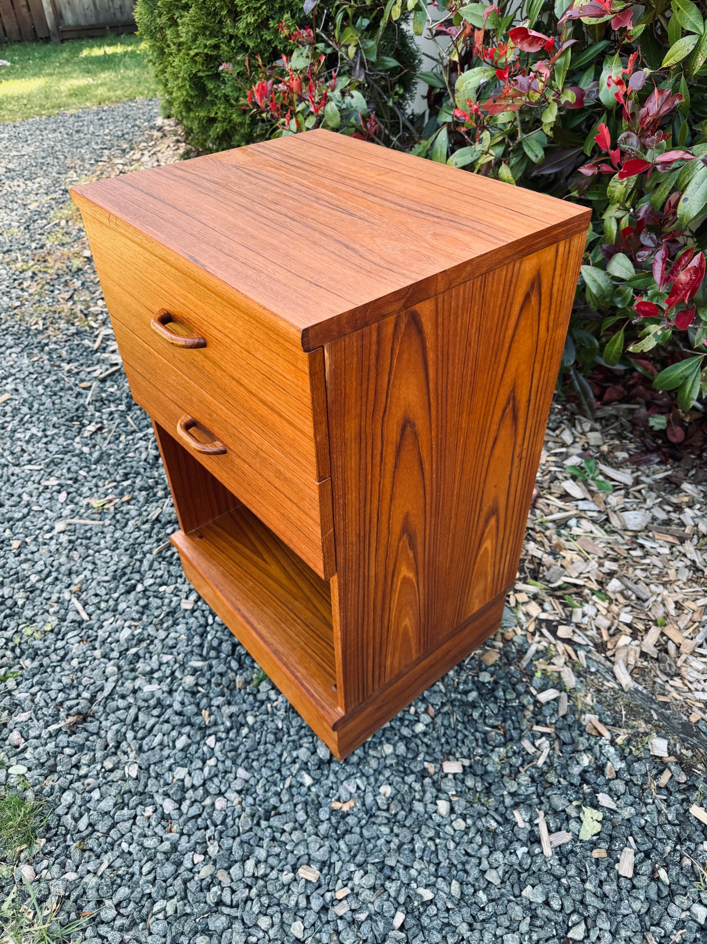 Vintage Teak Bedside Table