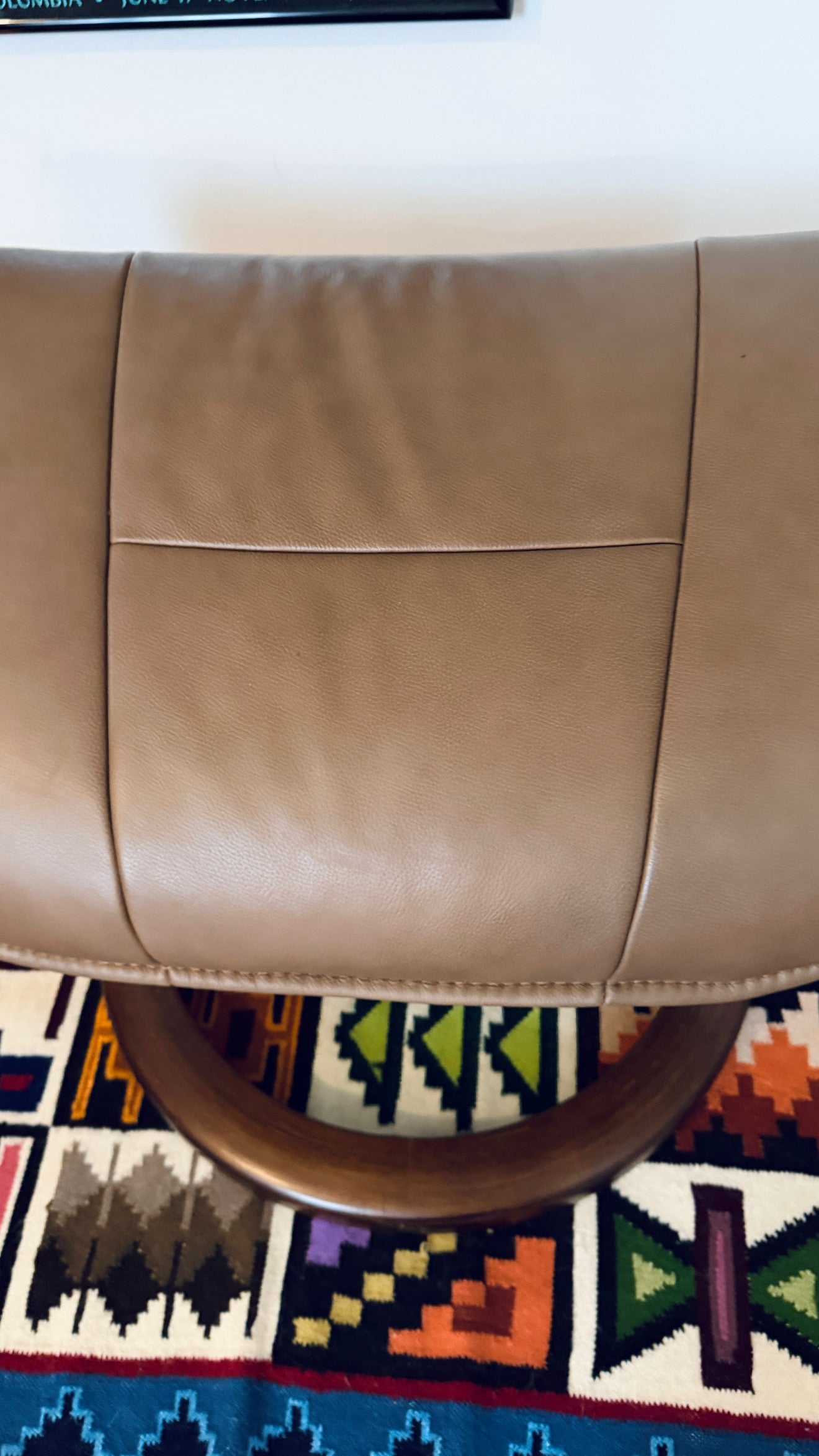 Stressless Style Leather Ottoman