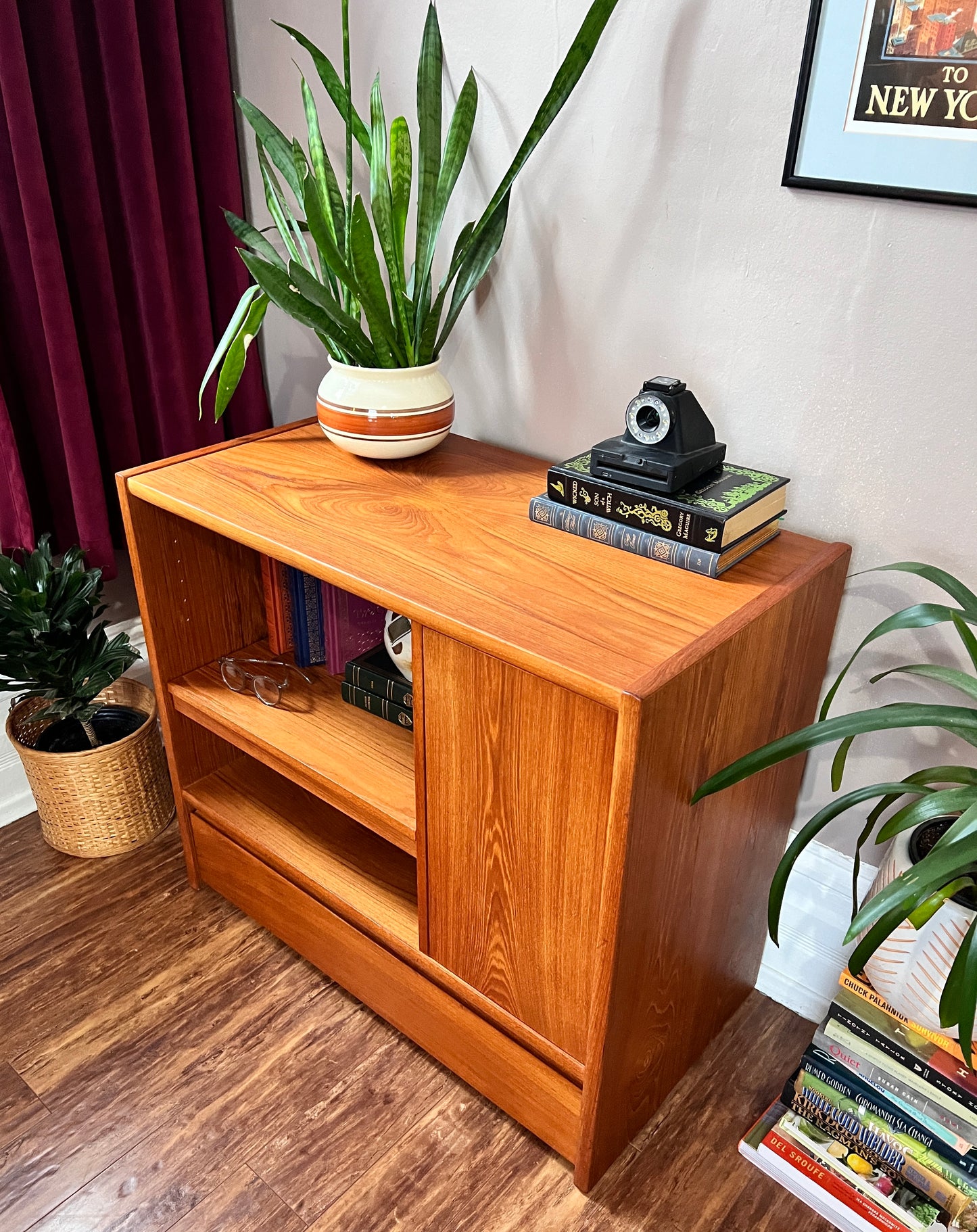 Vintage Teak Stereo Cabinet