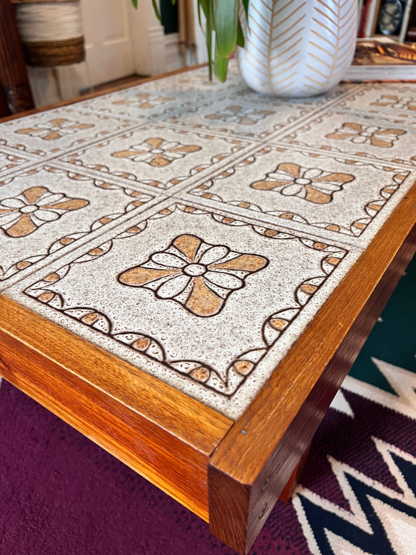 The Tiled Teak Coffee Table
