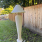 1980s Michael Taylor Style Ribbed Plaster Floor Lamp