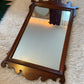 Vintage Solid Walnut Wood Mirror