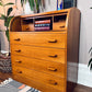 The Maja Teak Roll Top Desk