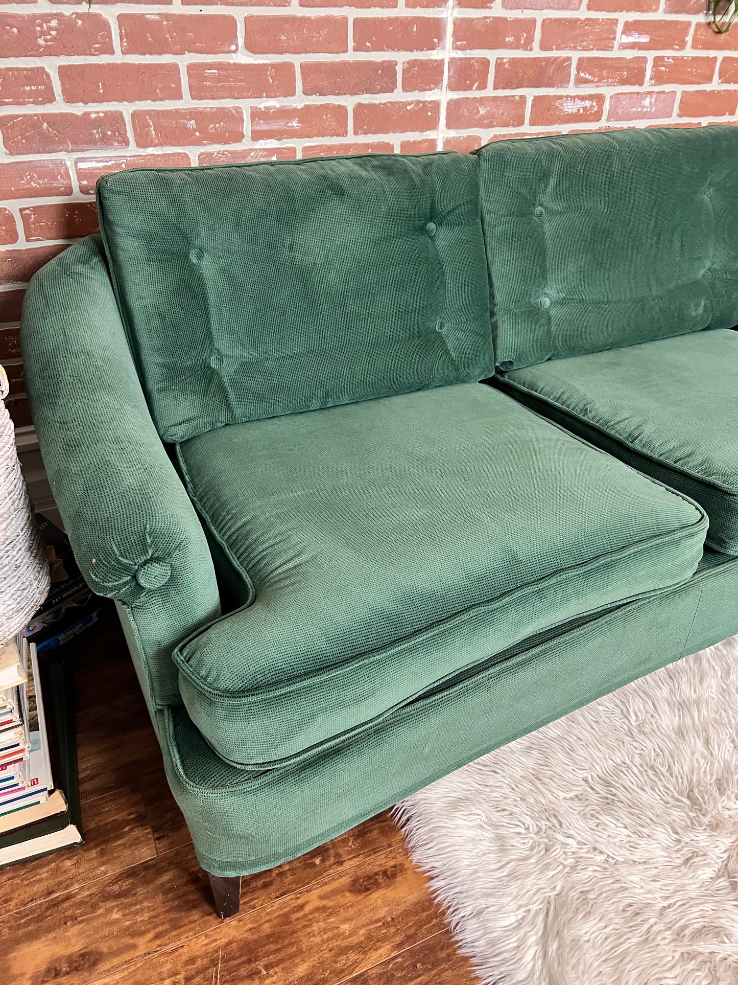 The Viridian Velvet Sofa
