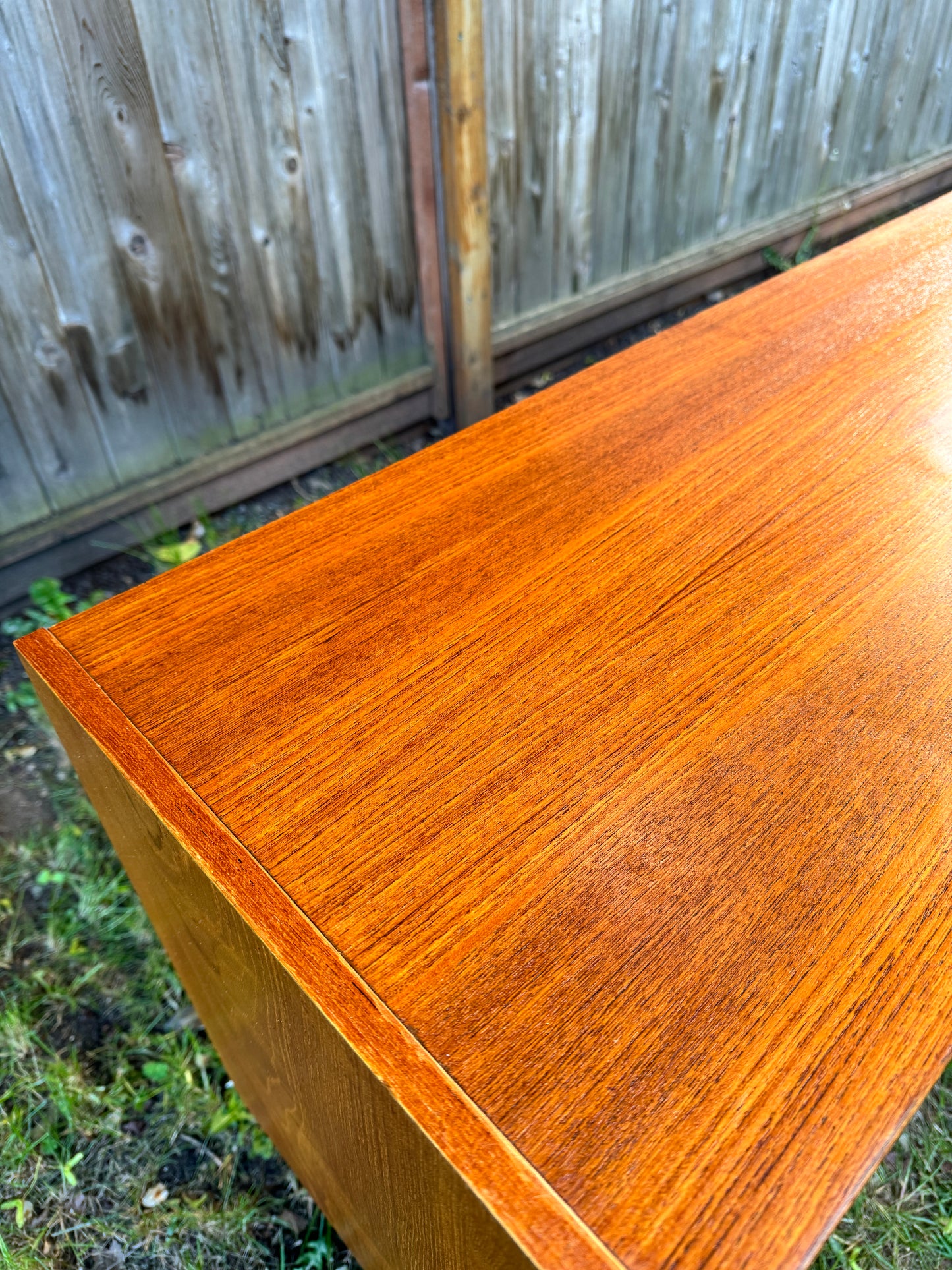 Vintage Domino Mobler Compact Teak Credenza