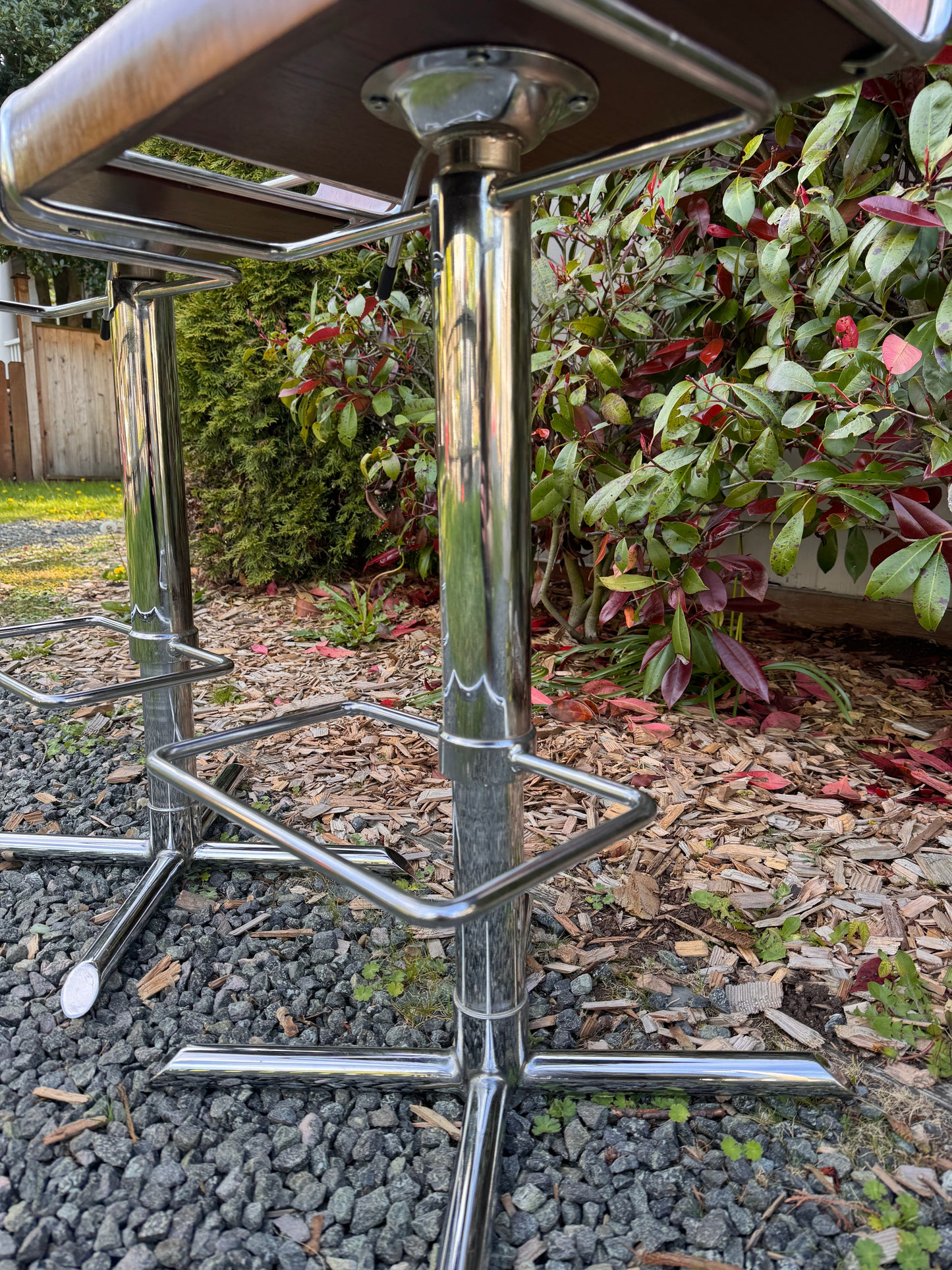 The Bentwood & Chrome Stools