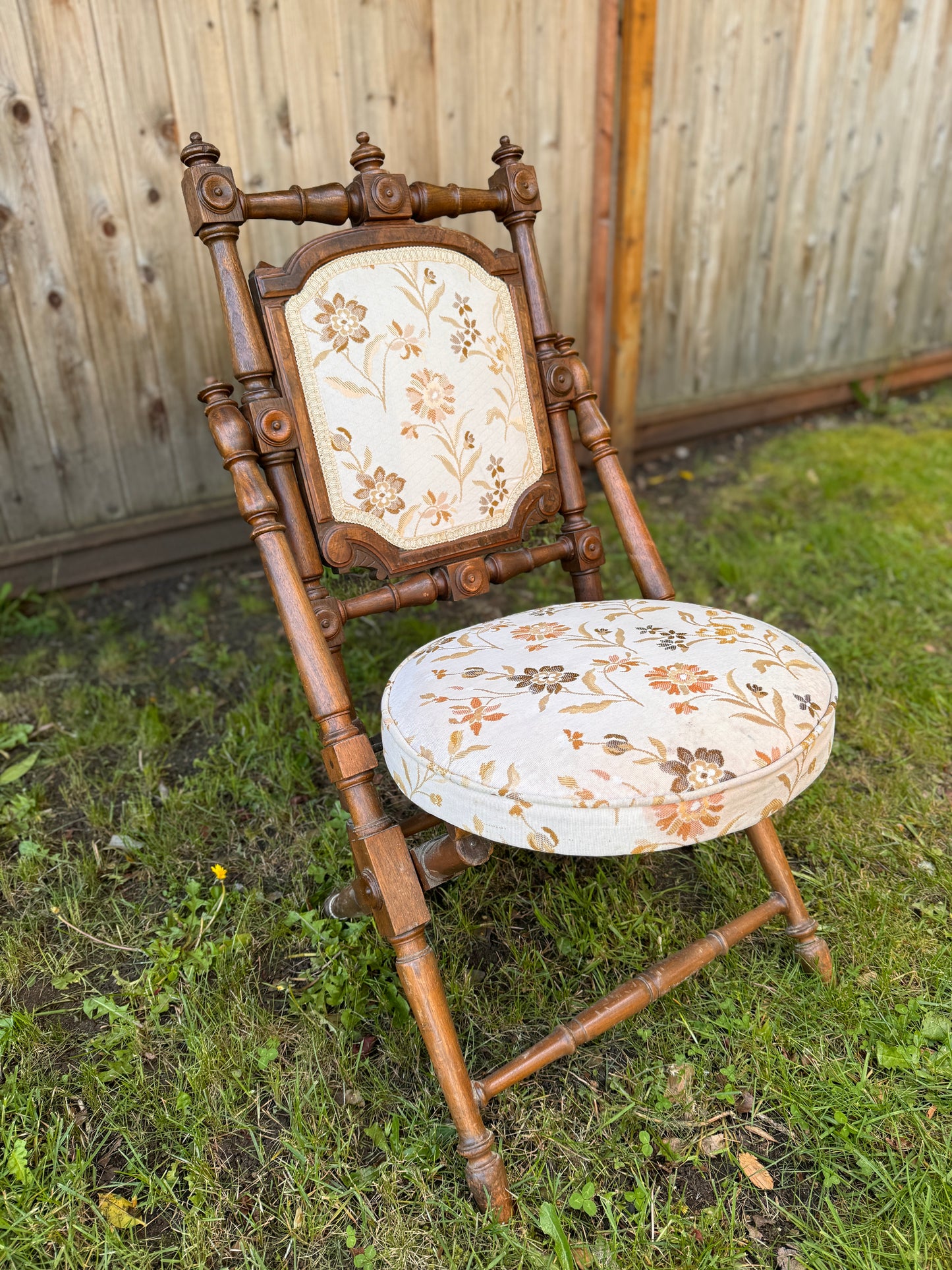 Antique Victorian Folding Chair