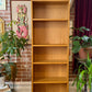Vintage Red Oak Adjustable Bookshelf