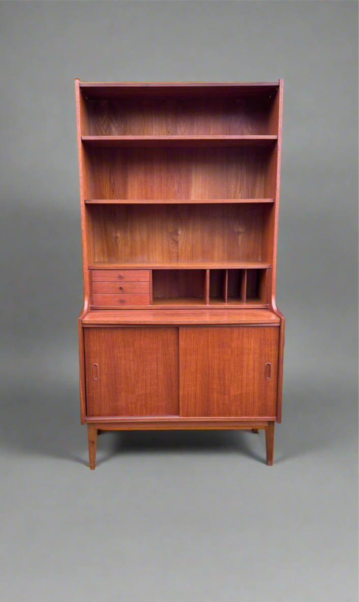 Vintage Danish Teak Bookshelf & Desk