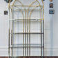 Vintage Arched Brass Etagere Shelf