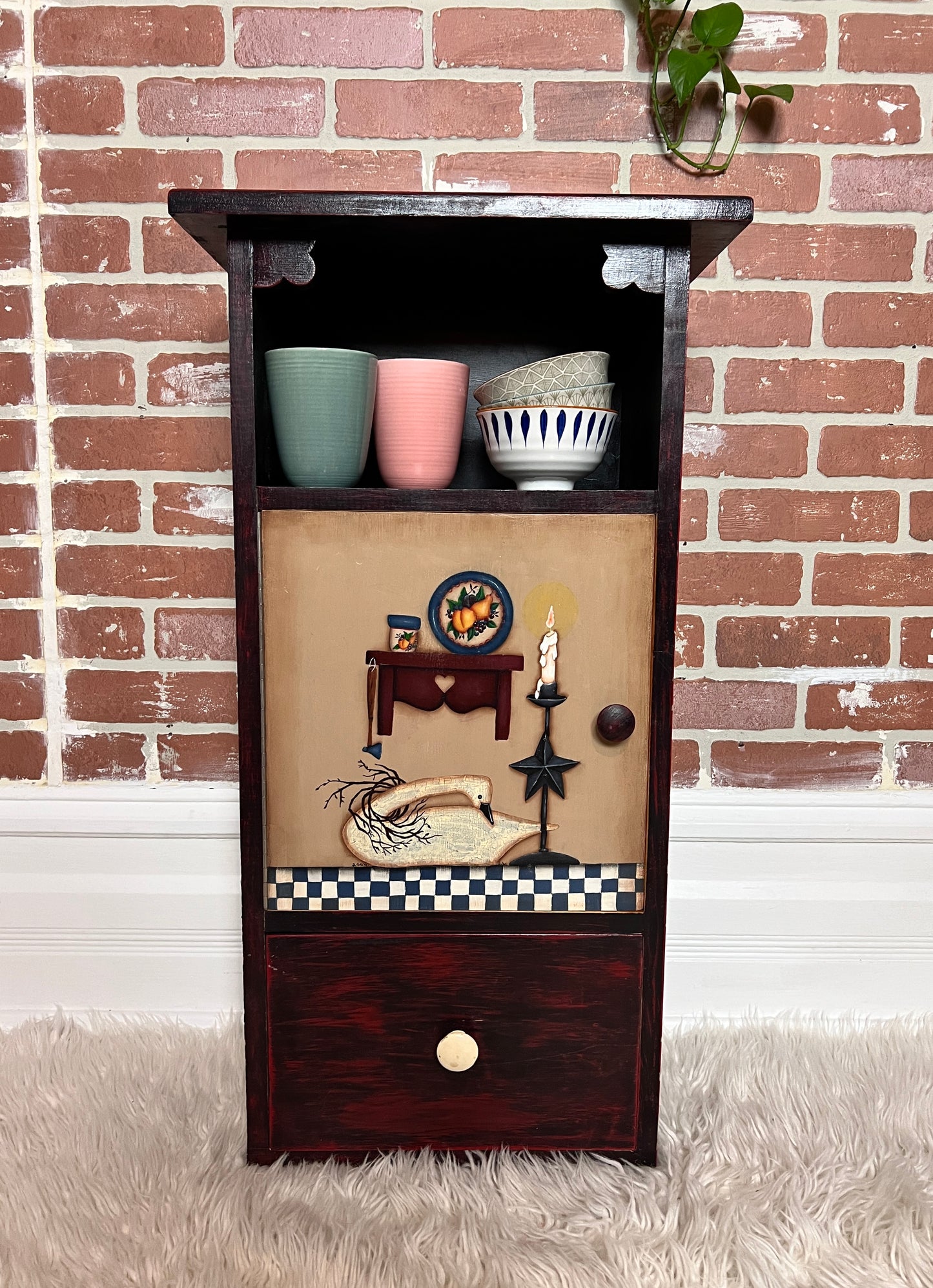 The Preening Goose Cabinet