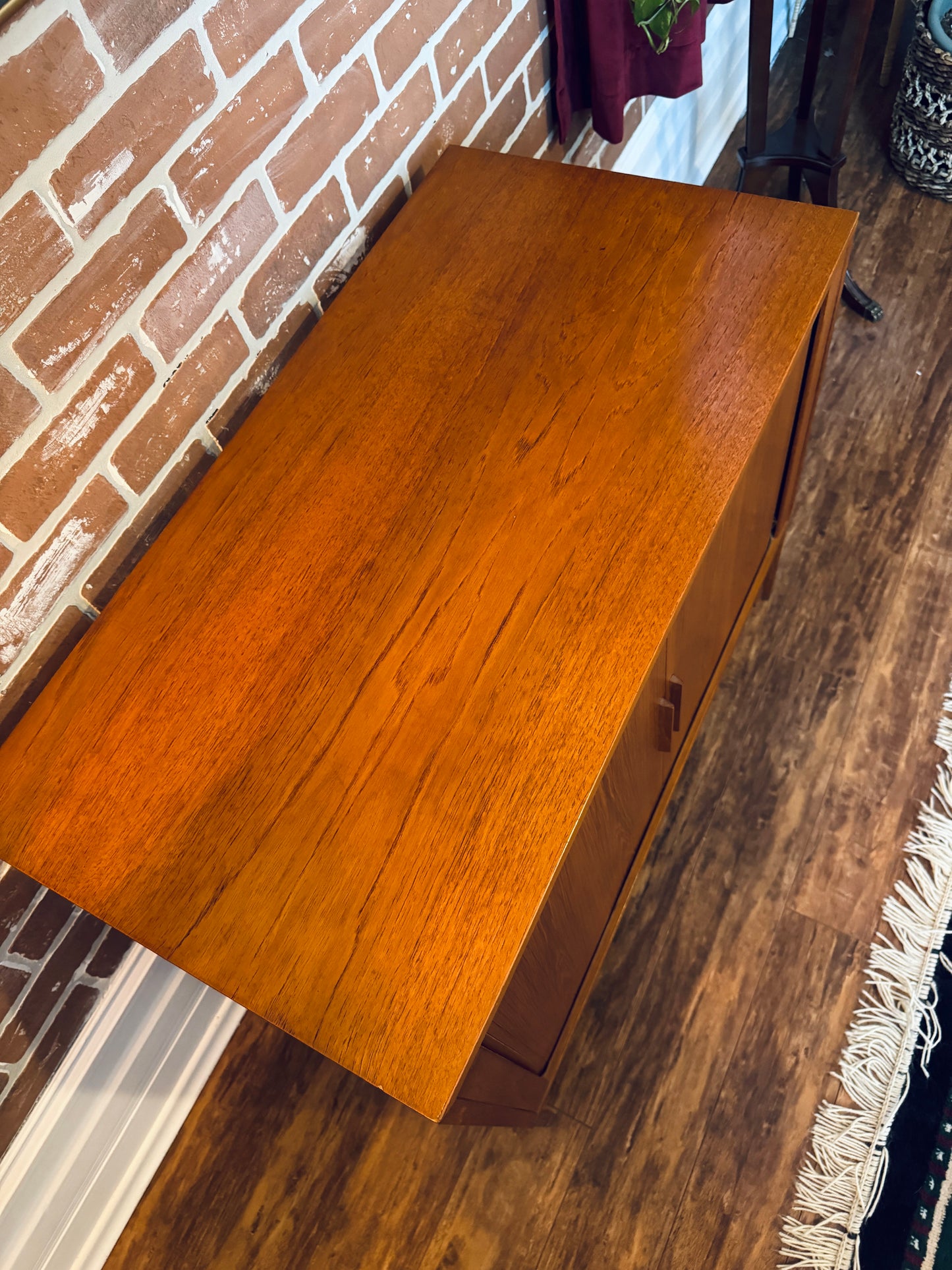 Danish Teak Record Cabinet
