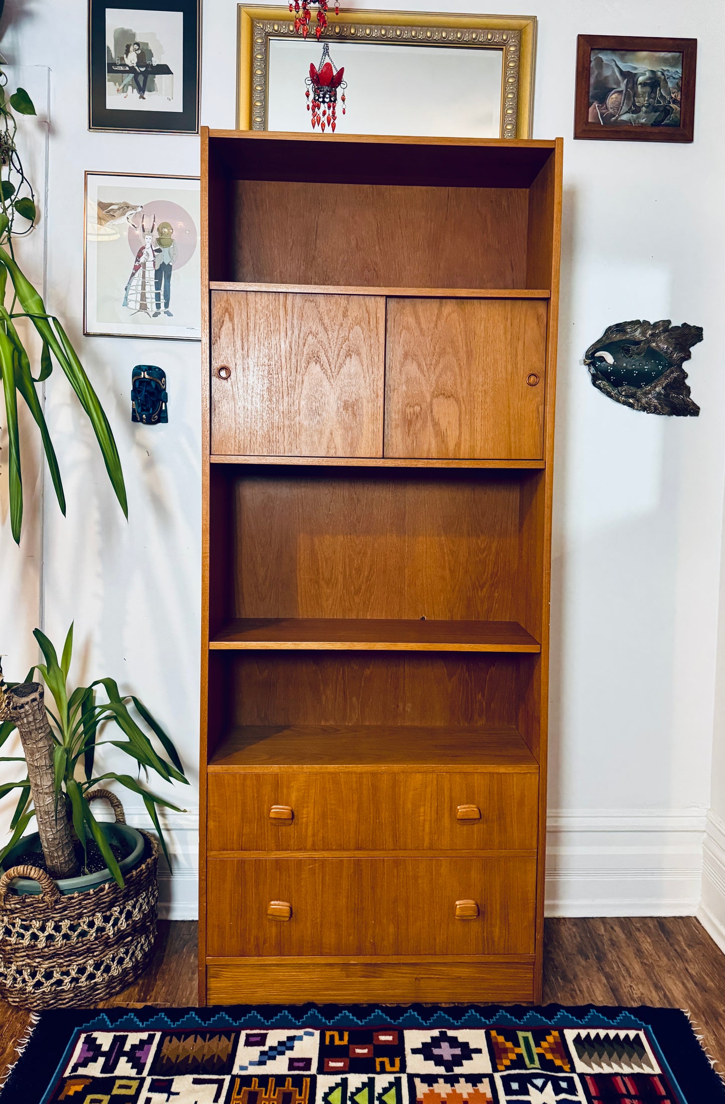 Vintage Danish Teak Bookshelf