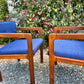 Vintage Solid Teakwood Armchairs