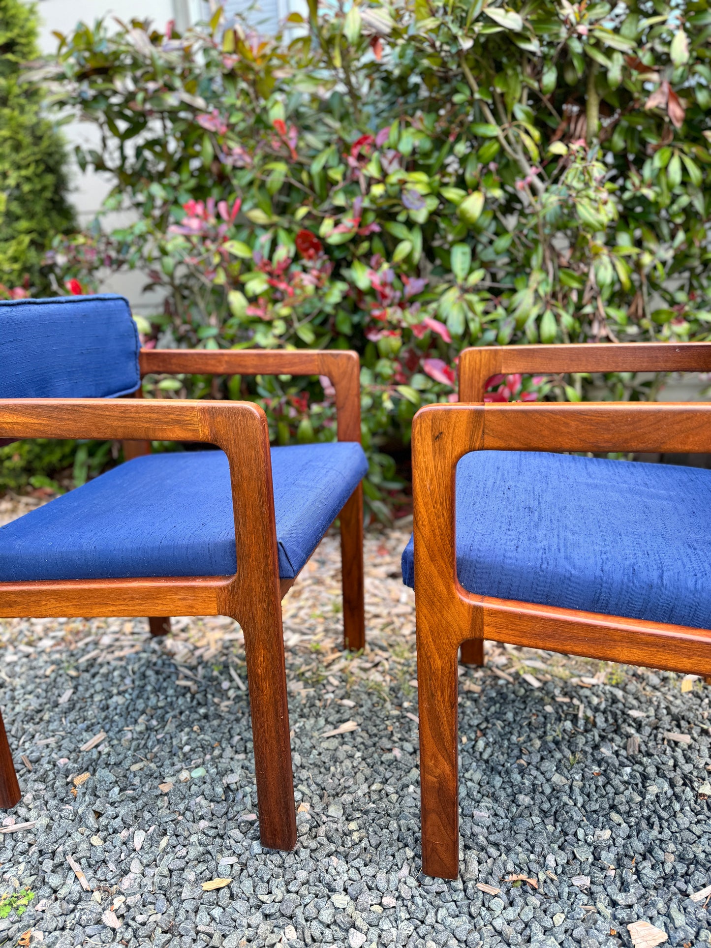 Vintage Solid Teakwood Armchairs