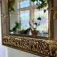 Vintage Gold Tone Safari Style Mirror