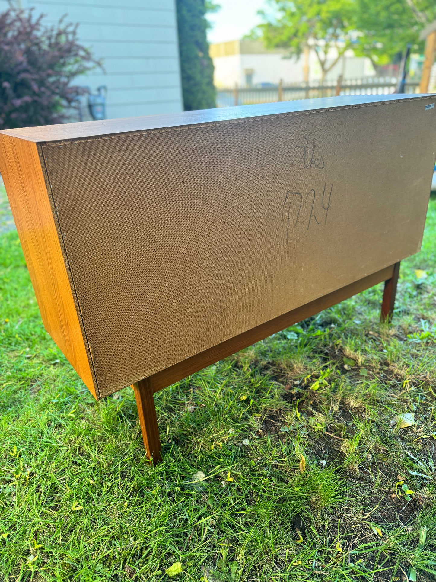 Vintage Domino Mobler Compact Teak Credenza