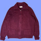 Vintage 70s Ingo Burgundy Wool Zip Cardigan