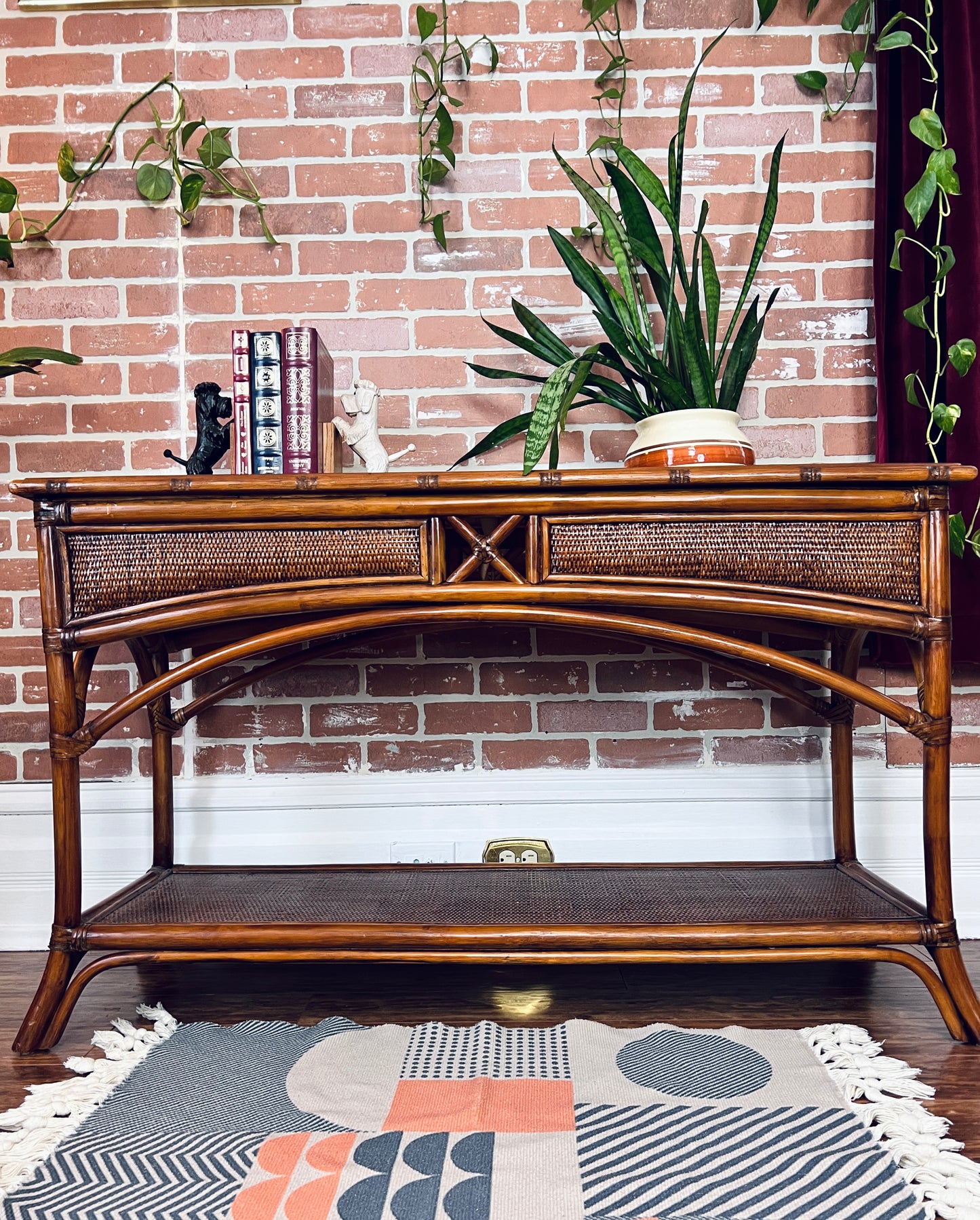 The Manuka Rattan Table