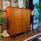 Vintage Danish Teak Armoire Dresser