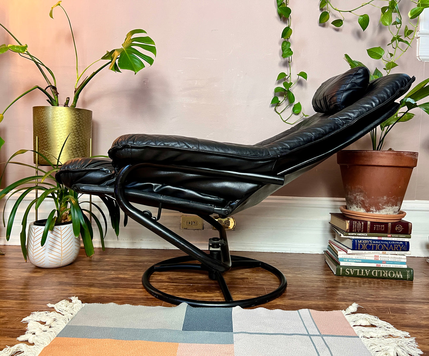 The Black Stallion Recliner & Ottoman