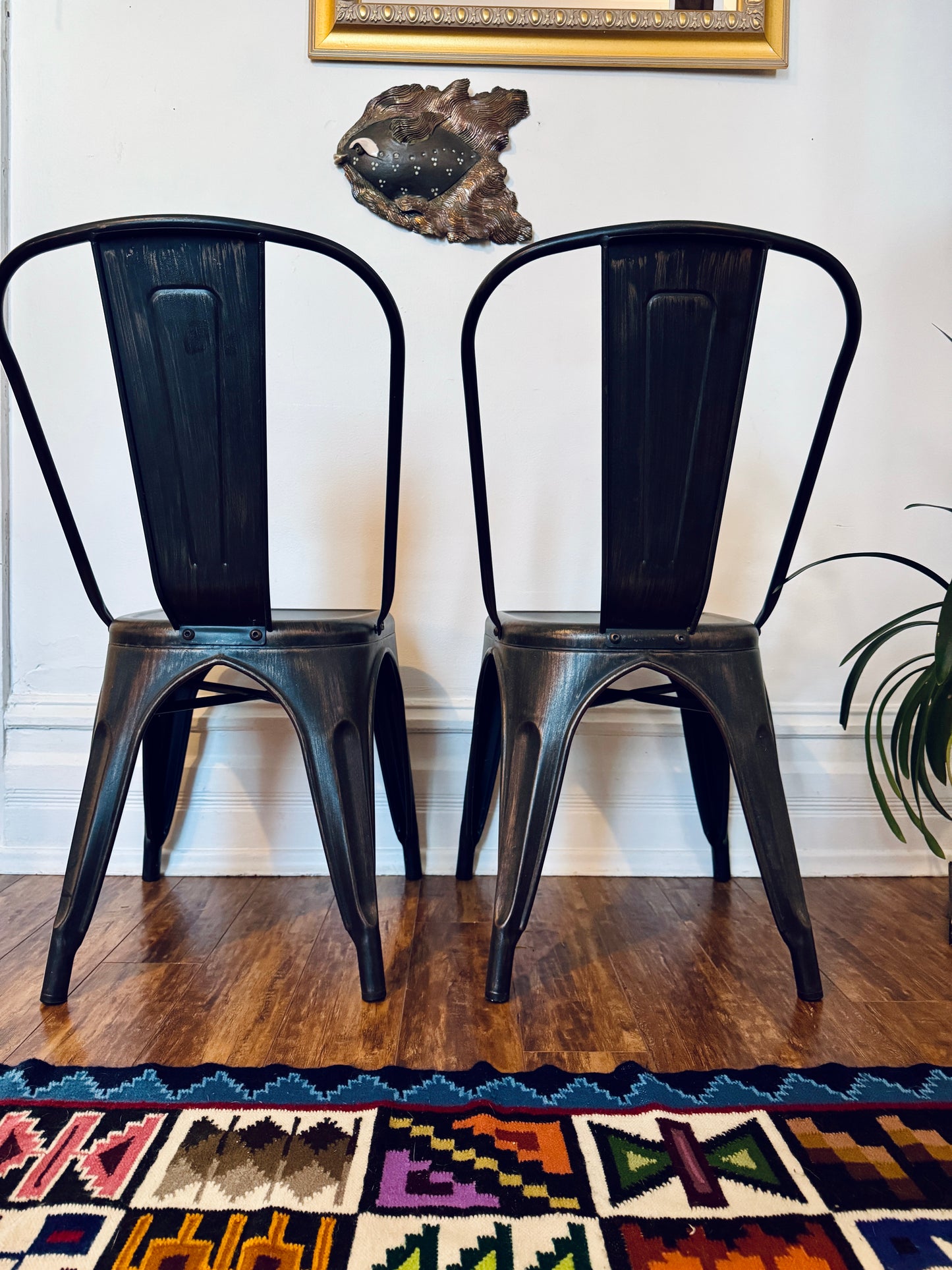 Metal Industrial Style Dining Chairs