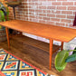 Vintage Teak Surfboard Style Coffee Table