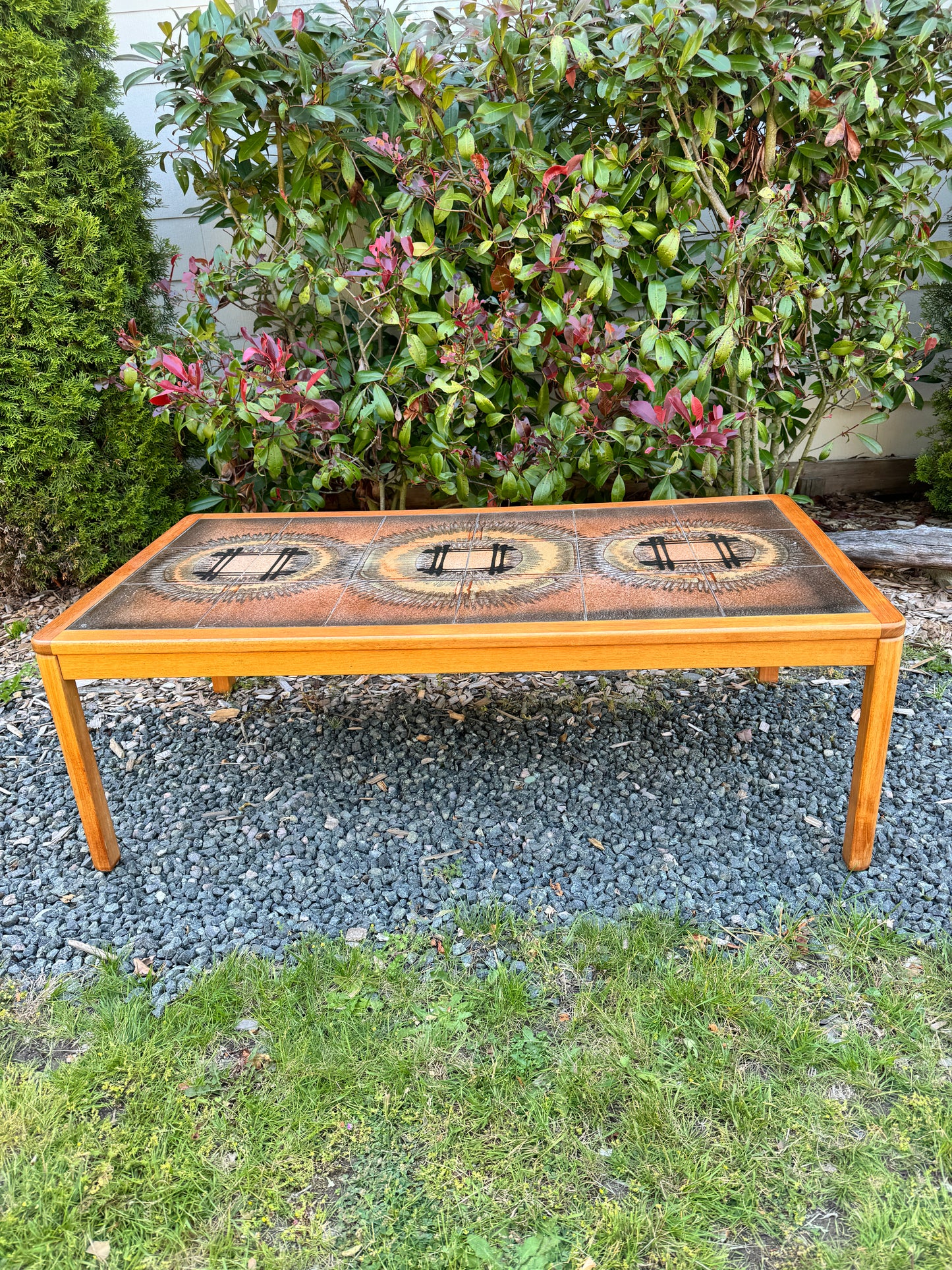 Johannes Anderson Danish Teak Tile Coffee Table