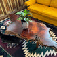 Vintage Live Edge Solid Wood Coffee Table