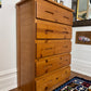 Vintage Solid Pine Wood Dresser