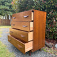 Vintage Walnut Wood Dresser