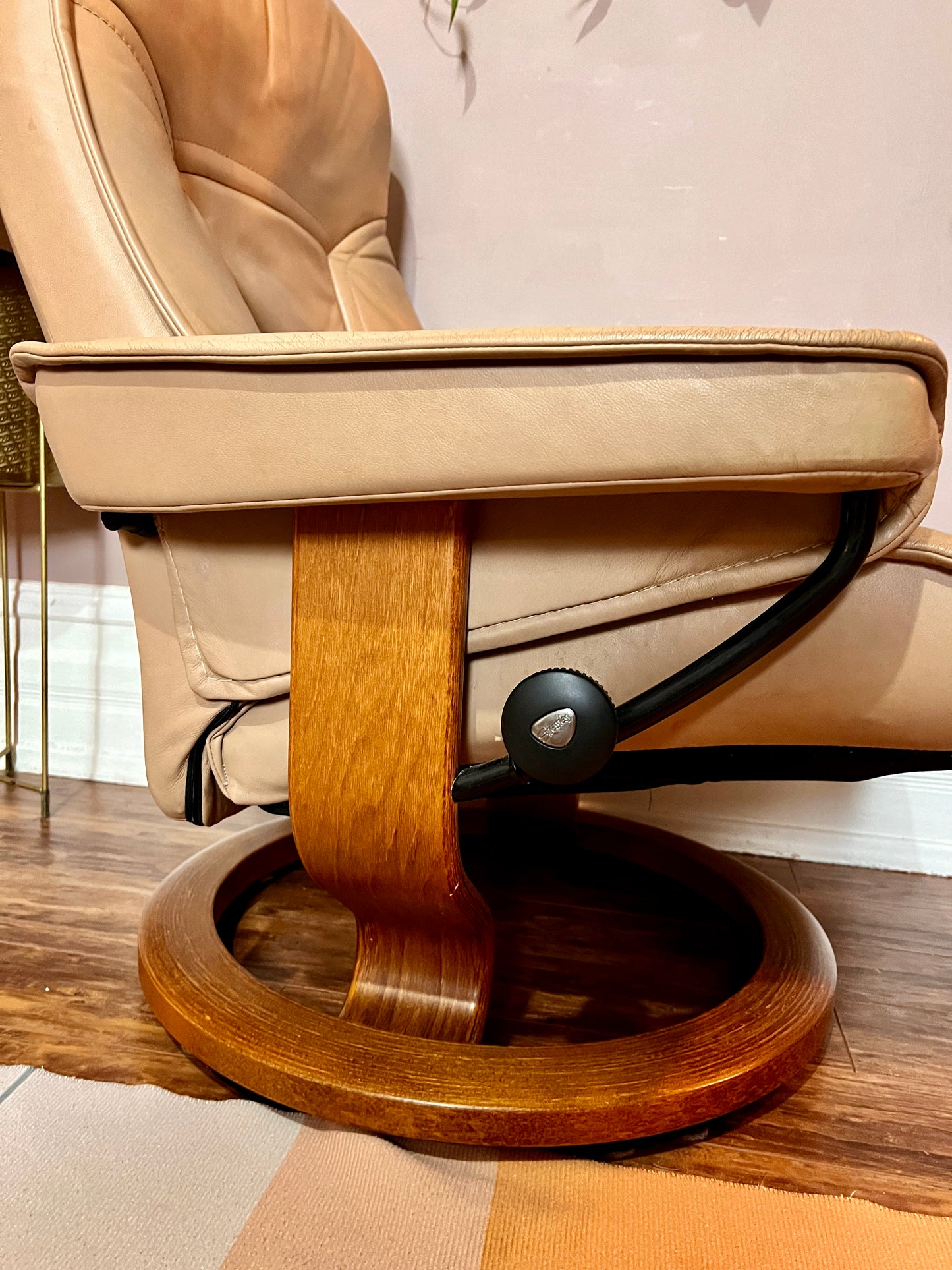 The Ekorness Stressless Recliner Chair & Ottoman