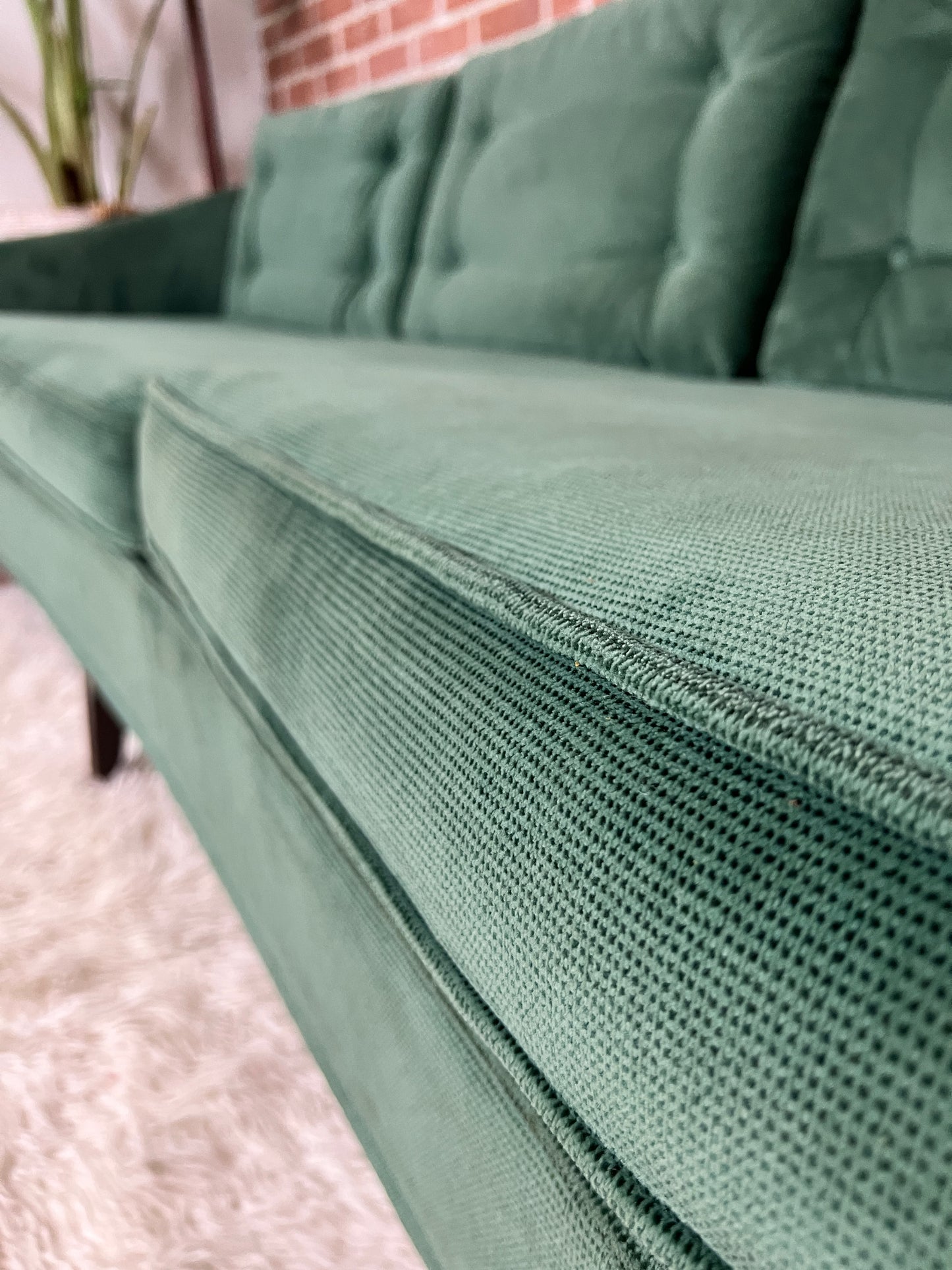 The Viridian Velvet Sofa