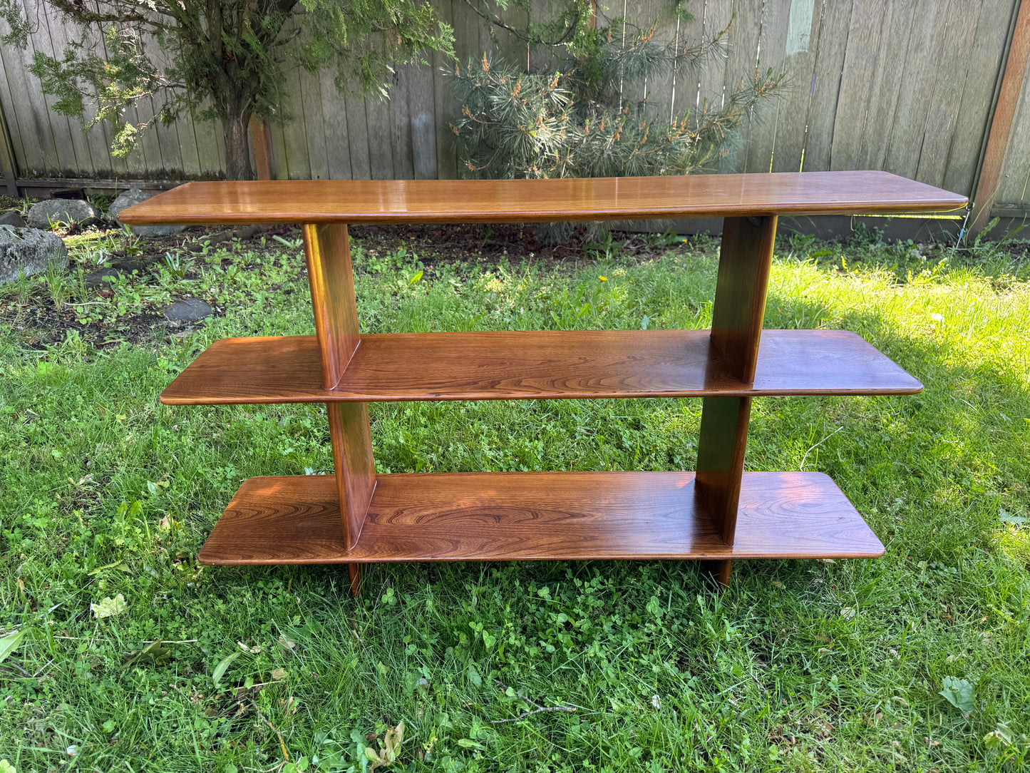 Stunning MCM Solid Elm Shelf