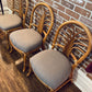 Vintage Rattan 4 Piece Dining Set