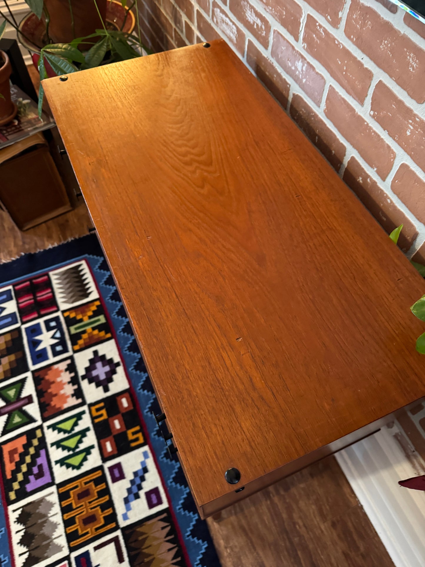 Vintage Two Tone Teak Dresser