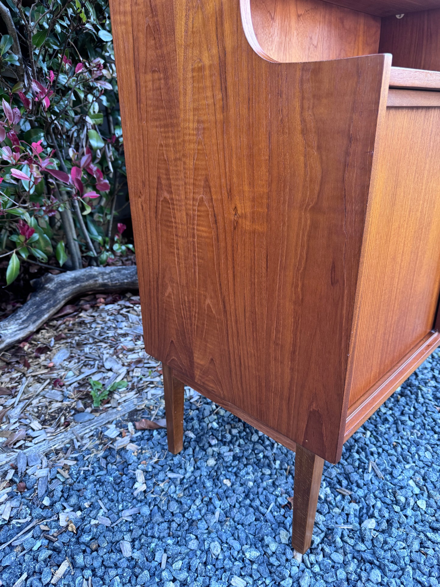 Vintage Danish Teak Cabinet Desk & Bookshelf