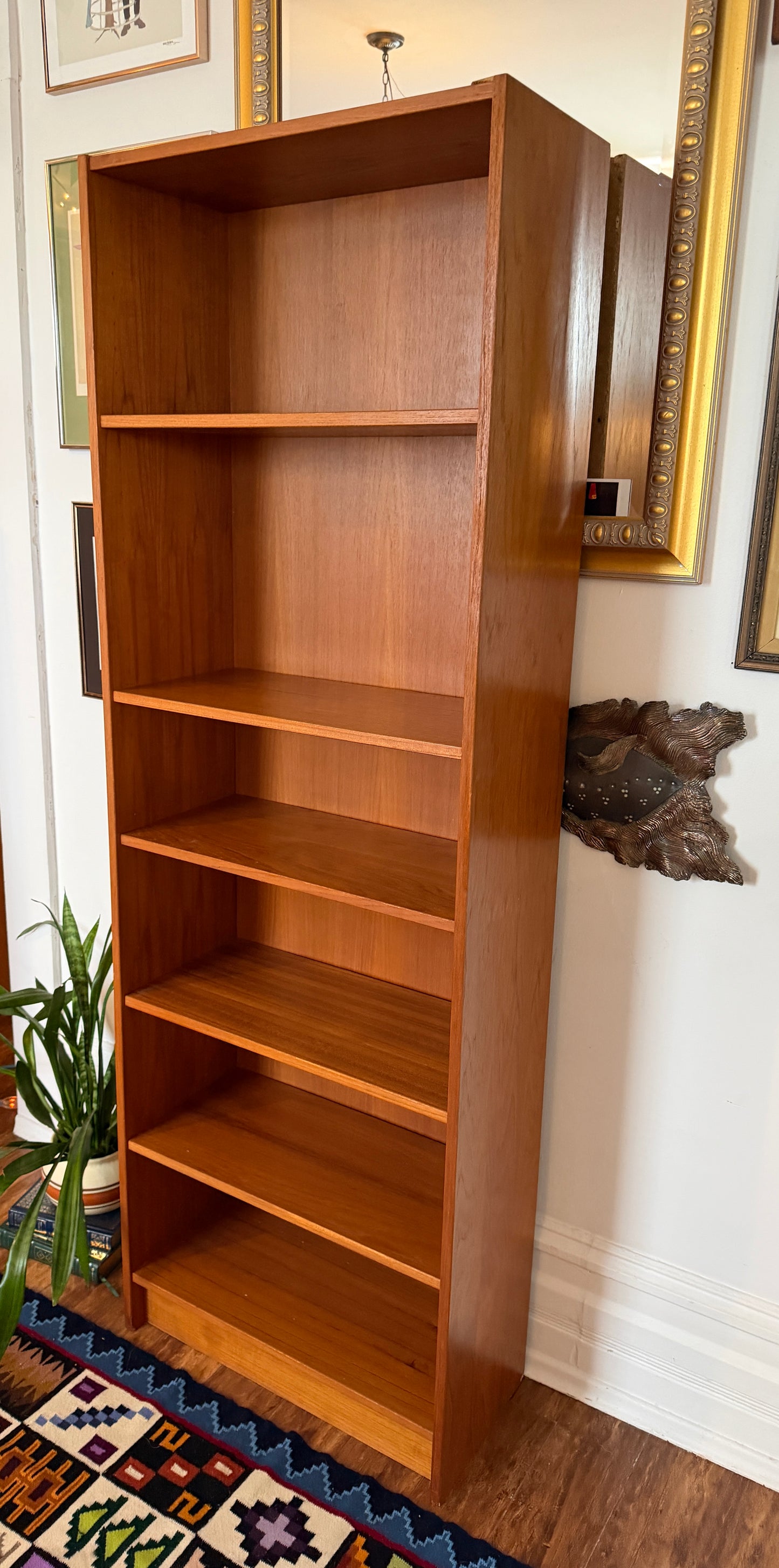 Vintage Domino Danish Teak Bookcase