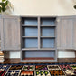 Vintage Blue Solid Wood Cabinet