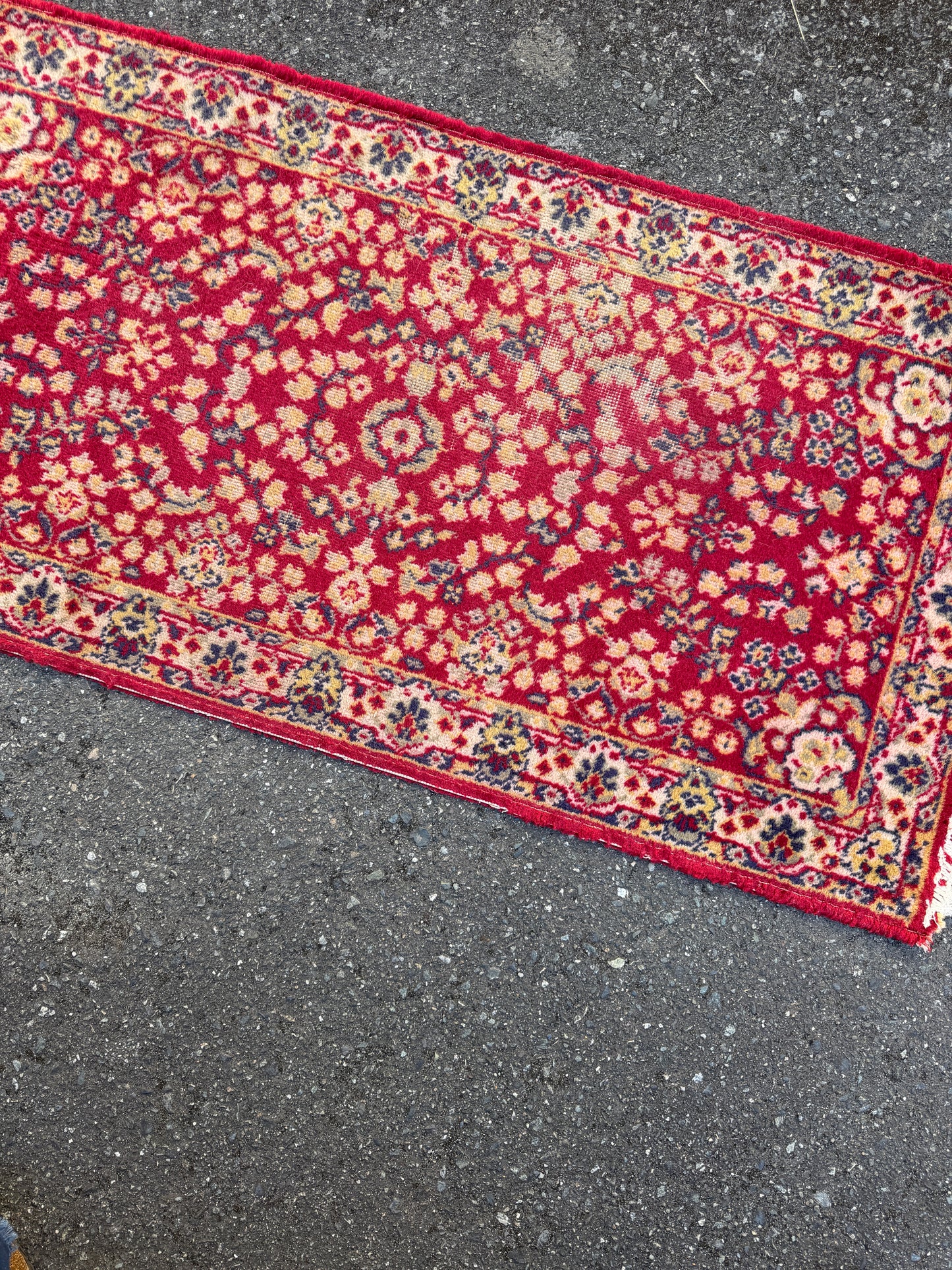Vintage Small Wool Persian Rug