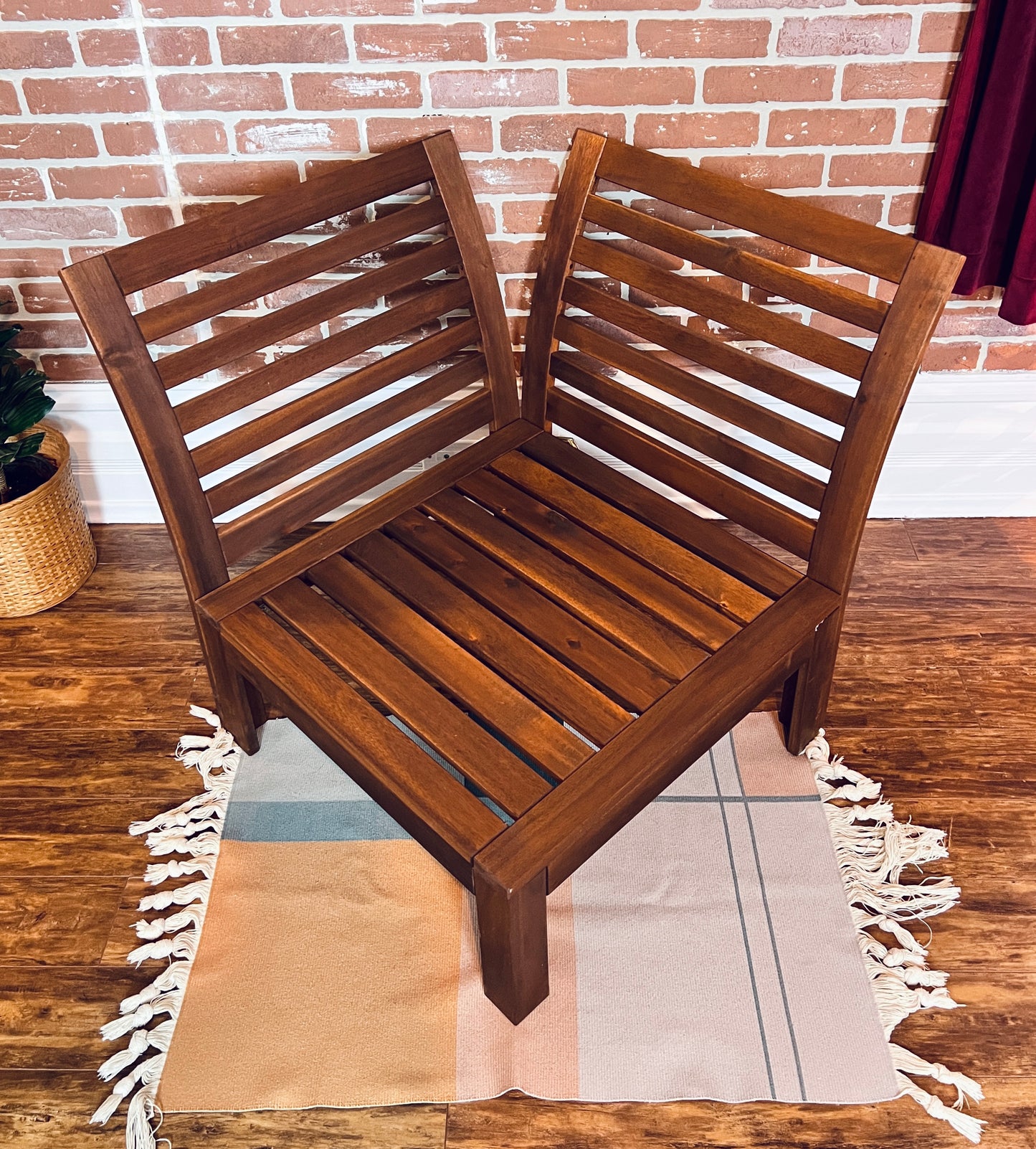 Teak Corner Chair