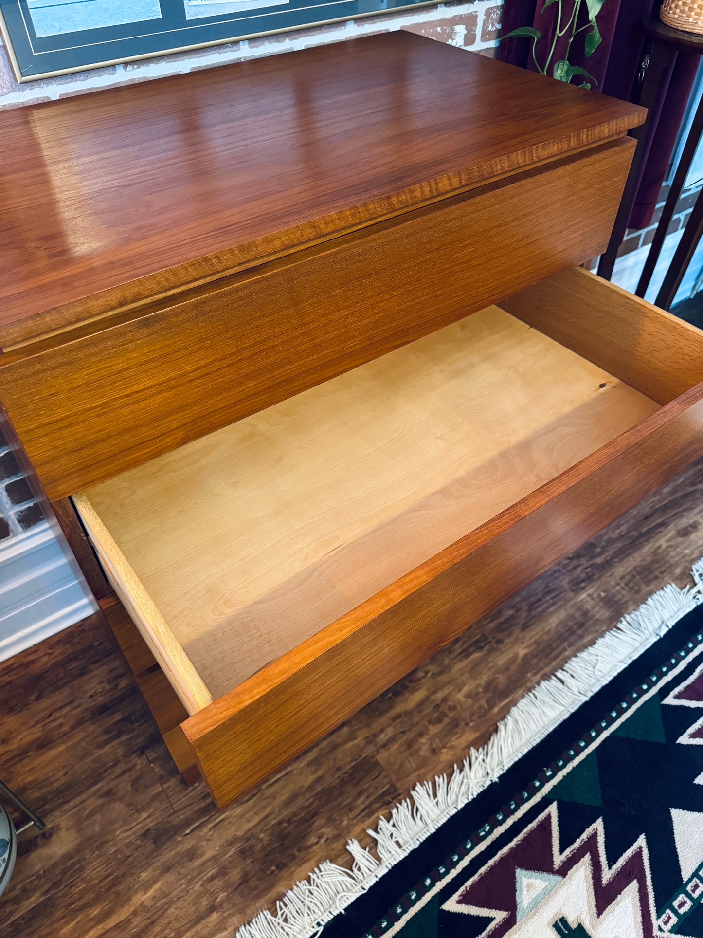 Teak Tallboy Dresser