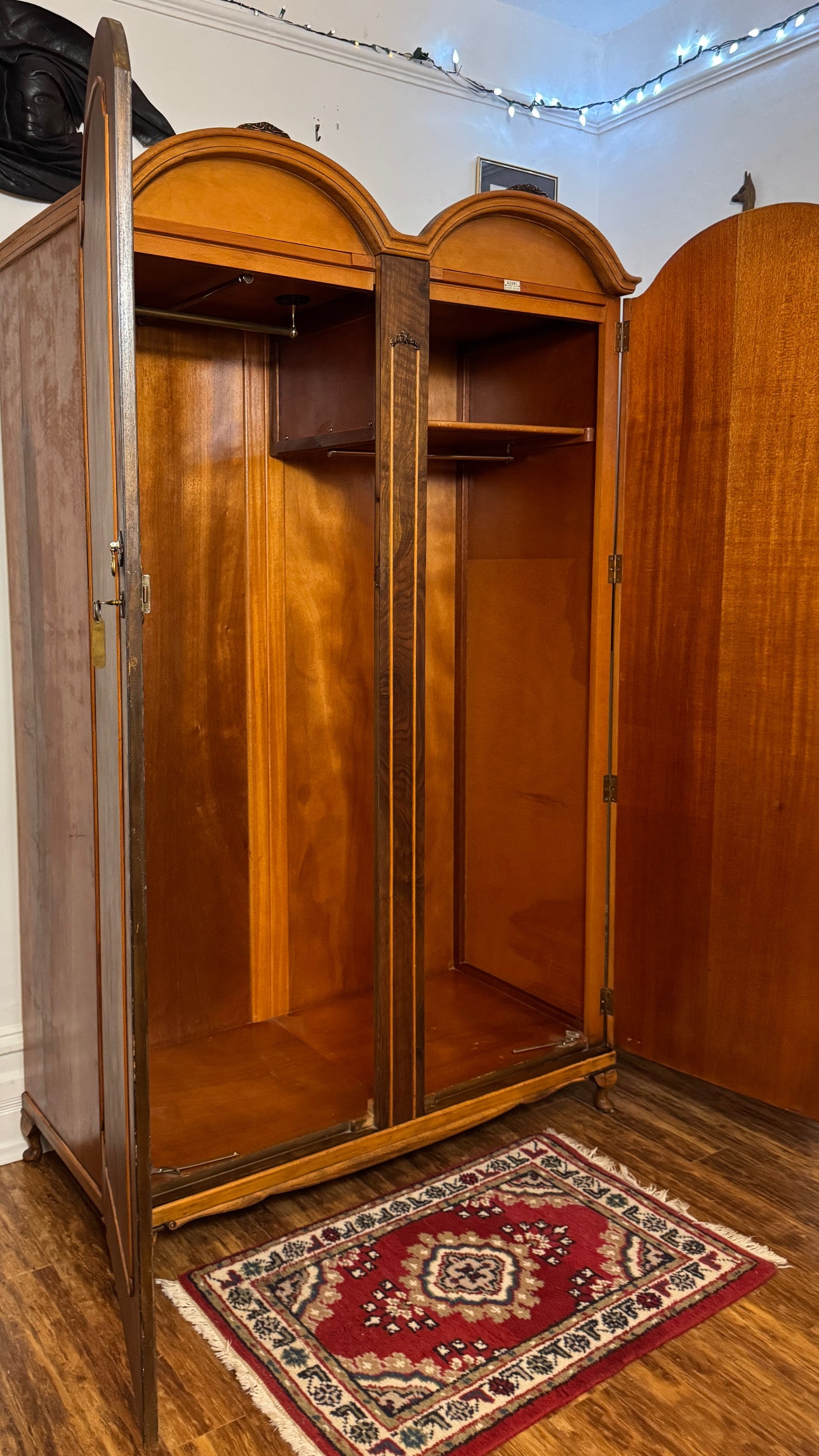 Restored Walnut Wood Armoire