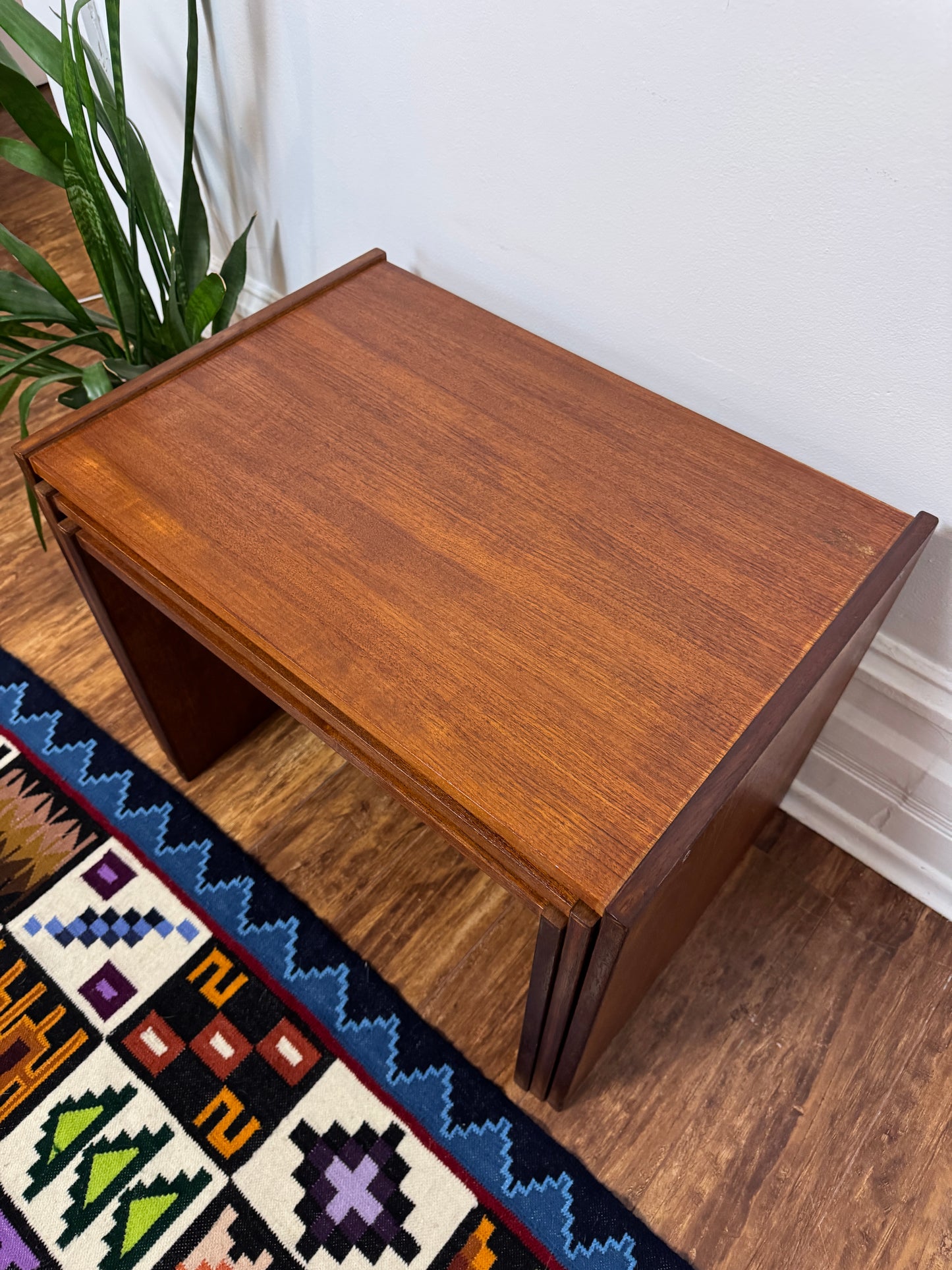 Vintage Modular Teak Stackable Tables