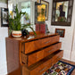 Vintage Walnut Wood 8 Drawer Dresser