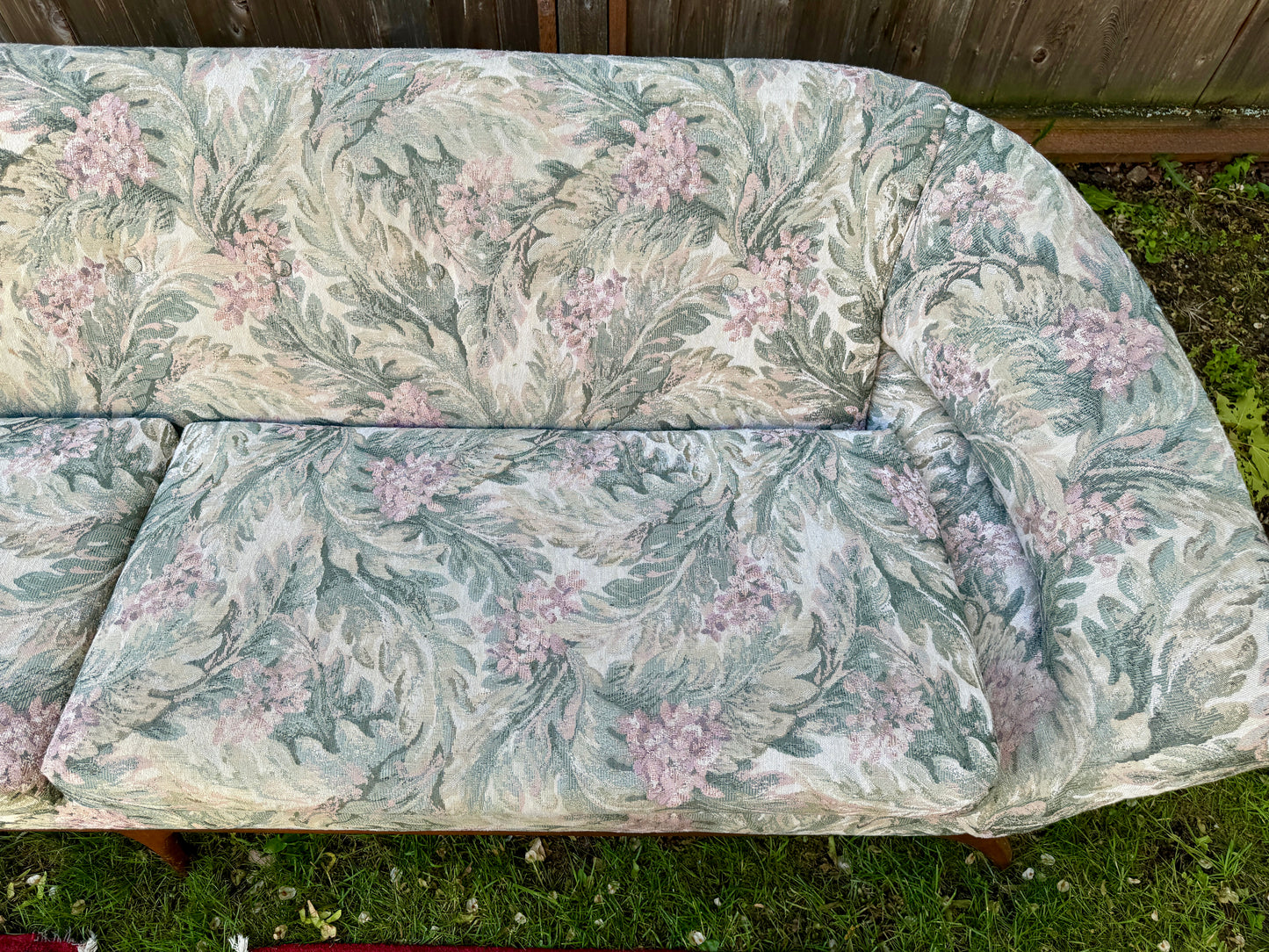 Vintage MCM Walnut Sofa Set